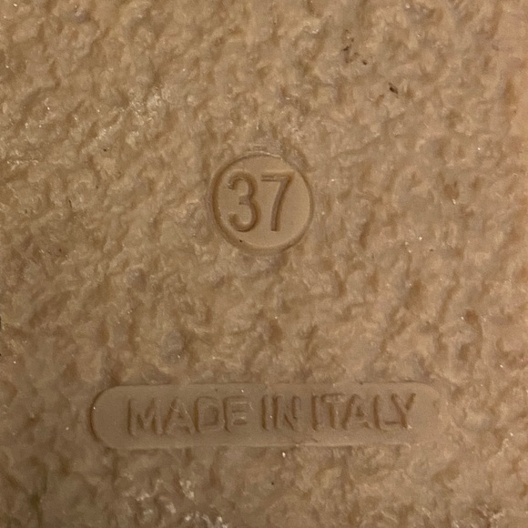 8100 Melrose Fred Segal Blue Suede Slide Wedge Sandal Size EU37 - Picture 8 of 8